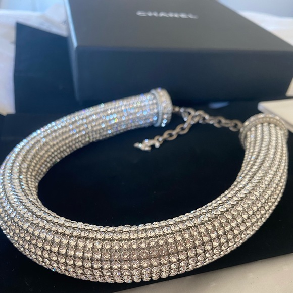 Chanel Crystal CC Necklace/ Chocker Limited - Picture 2 of 11